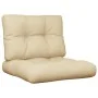 Cojines para palets 2 unidades tela beige by , Cushions for chairs and sofas - Ref: Foro24-360648, Price: 39,72 €, Discount: %