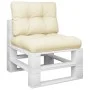 Cojines para sofá de palets 2 unidades tela crema by , Cushions for chairs and sofas - Ref: Foro24-360669, Price: 52,07 €, Di...