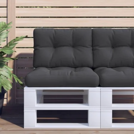 Cojines para palets 2 unidades tela negro by , Cushions for chairs and sofas - Ref: Foro24-360674, Price: 50,52 €, Discount: %