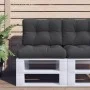Cojines para palets 2 unidades tela negro by , Cushions for chairs and sofas - Ref: Foro24-360674, Price: 50,52 €, Discount: %