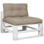 Cojines para palets 2 unidades tela gris taupé by , Cushions for chairs and sofas - Ref: Foro24-360697, Price: 60,10 €, Disco...
