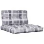 Palettenkissen, 2 Stück, grau kariertes Stoff von , Kissen für Stühle und Sofas - Ref: Foro24-360725, Preis: 55,60 €, Rabatt: %