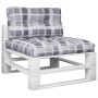 Cojines para palets 2 unidades tela a cuadros gris by , Cushions for chairs and sofas - Ref: Foro24-360725, Price: 56,41 €, D...