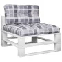 Palettenkissen, 2 Stück, grau kariertes Stoff von , Kissen für Stühle und Sofas - Ref: Foro24-360725, Preis: 55,60 €, Rabatt: %
