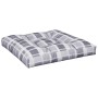 Cojines para palets 2 unidades tela a cuadros gris by , Cushions for chairs and sofas - Ref: Foro24-360725, Price: 56,41 €, D...
