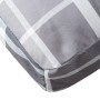 Cojines para palets 2 unidades tela a cuadros gris by , Cushions for chairs and sofas - Ref: Foro24-360725, Price: 56,41 €, D...