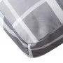 Cojines para palets 2 unidades tela a cuadros gris de , Cojines para sillas y sofás - Ref: Foro24-360725, Precio: 55,60 €, De...