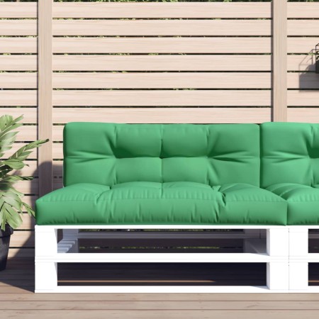 Cojines para palets 2 unidades tela verde by , Cushions for chairs and sofas - Ref: Foro24-360738, Price: 76,07 €, Discount: %