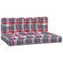 Palettenkissen, 2 Stück, rotes Karomuster-Stoff von , Kissen für Stühle und Sofas - Ref: Foro24-360746, Preis: 63,74 €, Rabat...