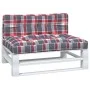 Palettenkissen, 2 Stück, rotes Karomuster-Stoff von , Kissen für Stühle und Sofas - Ref: Foro24-360746, Preis: 63,07 €, Rabat...