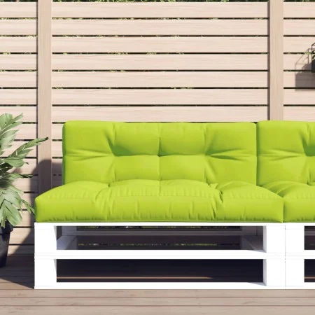 Cojines para sofá de palets 2 unidades tela verde claro by , Cushions for chairs and sofas - Ref: Foro24-360744, Price: 92,34...