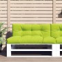 Cojines para sofá de palets 2 unidades tela verde claro by , Cushions for chairs and sofas - Ref: Foro24-360744, Price: 94,00...