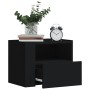 Wandnachttische, 2 Stück, weiß, 45x30x35 cm. von , Nachttische - Ref: Foro24-848312, Preis: 66,59 €, Rabatt: %