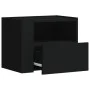 Mesitas de noche de pared 2 unidades blanca 45x30x35 cm by , Nightstands - Ref: Foro24-848312, Price: 65,76 €, Discount: %