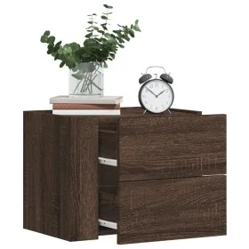Wand-Nachttische 2 Stück in Eichenbraun 45x30x35 cm von , Nachttische - Ref: Foro24-848338, Preis: 74,86 €, Rabatt: %