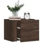 Mesitas de noche de pared 2 uds color marrón roble 45x30x35 cm by , Nightstands - Ref: Foro24-848338, Price: 74,86 €, Discoun...