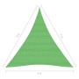 HDPE sail awning light green 160 g/m² 4x5x5 m by vidaXL, Umbrellas - Ref: Foro24-311316, Price: 27,83 €, Discount: %