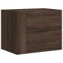 Mesitas de noche de pared 2 uds color marrón roble 45x30x35 cm by , Nightstands - Ref: Foro24-848338, Price: 75,85 €, Discoun...
