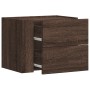 Mesitas de noche de pared 2 uds color marrón roble 45x30x35 cm by , Nightstands - Ref: Foro24-848338, Price: 75,85 €, Discoun...