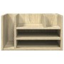 Organizador escritorio madera color roble Sonoma 44,5x24x25 cm by , Classification and organization - Ref: Foro24-848040, Pri...