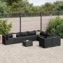 Set de sofás de jardín y cojines 10 pzas ratán sintético negro by , Garden sets - Ref: Foro24-3308323, Price: 751,34 €, Disco...