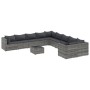 Gartensofagarnitur 11-teilig mit grauen Polstern aus synthetischem Rattan von , Gartensets - Ref: Foro24-3308354, Preis: 745,...