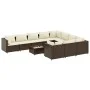 Set de sofás de jardín 11 pzas cojines ratán sintético marrón by , Garden sets - Ref: Foro24-3308337, Price: 725,59 €, Discou...