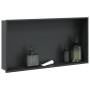 Hornacina ducha acero inoxidable negro mate 62x32x9 cm by , Shower walls and screens - Ref: Foro24-4005130, Price: 95,15 €, D...