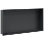 Hornacina ducha acero inoxidable negro mate 62x32x9 cm by , Shower walls and screens - Ref: Foro24-4005130, Price: 95,15 €, D...