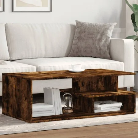 Mesa de centro madera de ingeniería roble ahumado 102x55x35 cm by , Coffee table - Ref: Foro24-848014, Price: 72,50 €, Discou...