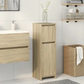Armario de baño madera contrachapada color roble 30x30x95 cm by , Bathroom furniture - Ref: Foro24-849607, Price: 49,84 €, Di...