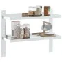 Estante de pared acero inoxidable plateado 75x23,5x60 cm de , Estantes y estanterías - Ref: Foro24-30314, Precio: 51,12 €, De...