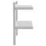 Wandregal aus silbernem Edelstahl 75x23,5x60 cm von , Regale und Regale - Ref: Foro24-30314, Preis: 49,19 €, Rabatt: %