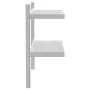 Wandregal aus silbernem Edelstahl 75x23,5x60 cm von , Regale und Regale - Ref: Foro24-30314, Preis: 51,12 €, Rabatt: %