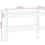 Wandregal aus silbernem Edelstahl 75x23,5x60 cm von , Regale und Regale - Ref: Foro24-30314, Preis: 51,12 €, Rabatt: %