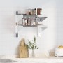 Estante de pared acero inoxidable plateado 50x30x48 cm de , Estantes y estanterías - Ref: Foro24-30316, Precio: 55,44 €, Desc...