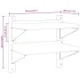 Edelstahl-Wandregal silber 50x30x48 cm von , Regale und Regale - Ref: Foro24-30316, Preis: 52,05 €, Rabatt: %