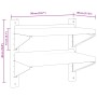 Estante de pared acero inoxidable plateado 50x30x48 cm de , Estantes y estanterías - Ref: Foro24-30316, Precio: 55,44 €, Desc...