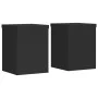 Soportes de plantas 2 uds madera ingeniería negro 15x15x20 cm by , Pot stands - Ref: Foro24-852889, Price: 24,87 €, Discount: %