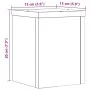 Pflanzenständer 2 Stück aus schwarzem Ingenieurholz 15x15x20 cm von , Topfständer - Ref: Foro24-852889, Preis: 24,87 €, Rabat...