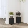 Soportes de plantas 2 uds madera ingeniería negro 10x10x18 cm de , Soportes para macetas - Ref: Foro24-852880, Precio: 17,88 ...