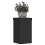 Soportes de plantas 2 uds madera ingeniería negro 10x10x18 cm de , Soportes para macetas - Ref: Foro24-852880, Precio: 17,88 ...