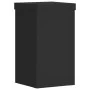 Soportes de plantas 2 uds madera ingeniería negro 10x10x18 cm de , Soportes para macetas - Ref: Foro24-852880, Precio: 17,88 ...