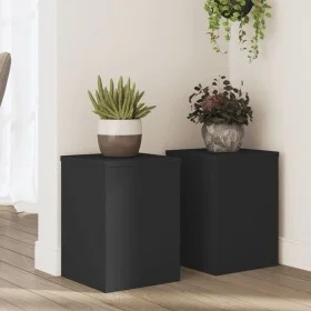Soportes de plantas 2 uds madera ingeniería negro 25x25x35 cm von , Topfständer - Ref: Foro24-852907, Preis: 43,08 €, Rabatt: %