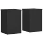 Soportes de plantas 2 uds madera ingeniería negro 25x25x35 cm de , Soportes para macetas - Ref: Foro24-852907, Precio: 39,88 ...