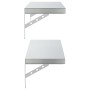 Estantes de pared 2 uds acero inoxidable plateado 75x23,5 cm by , Shelves and shelves - Ref: Foro24-3214507, Price: 84,46 €, ...