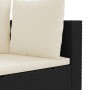 Set de muebles de jardín 5 pzas y cojines ratán sintético negro by , Garden sets - Ref: Foro24-3308368, Price: 342,02 €, Disc...