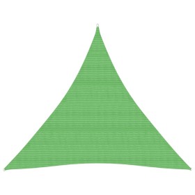 Toldo de vela HDPE verde claro 160 g/m² 5x5x5 m