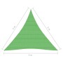 HDPE sail awning light green 160 g/m² 5x5x5 m by vidaXL, Umbrellas - Ref: Foro24-311317, Price: 32,71 €, Discount: %