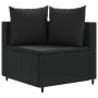 Set de sofás de jardín 6 piezas y cojines ratán sintético negro by , Garden sets - Ref: Foro24-3308419, Price: 433,01 €, Disc...
